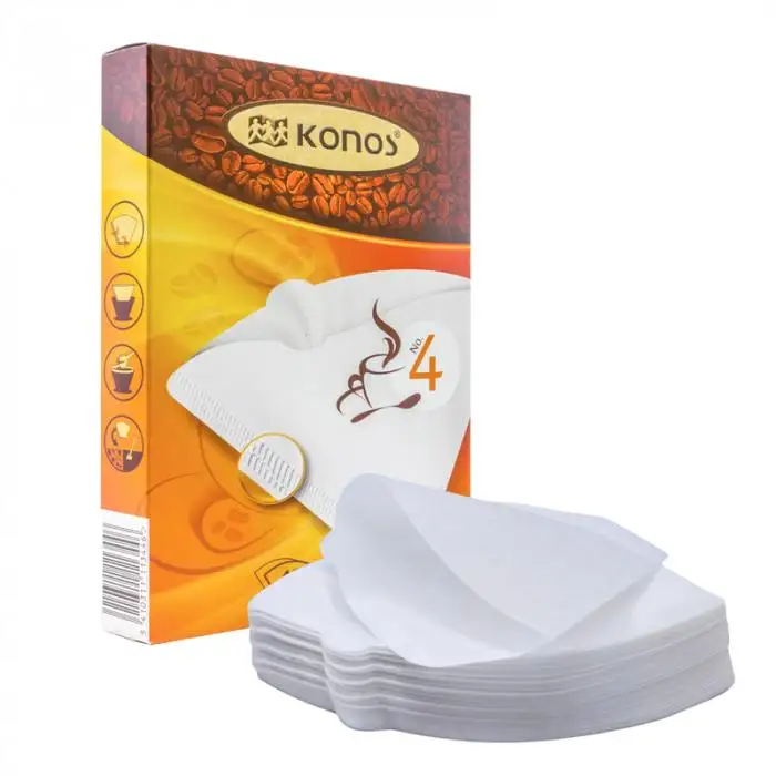 Filters for coffee makers drip type size 4 bleached 40 PCs | Coffee Maker Parts