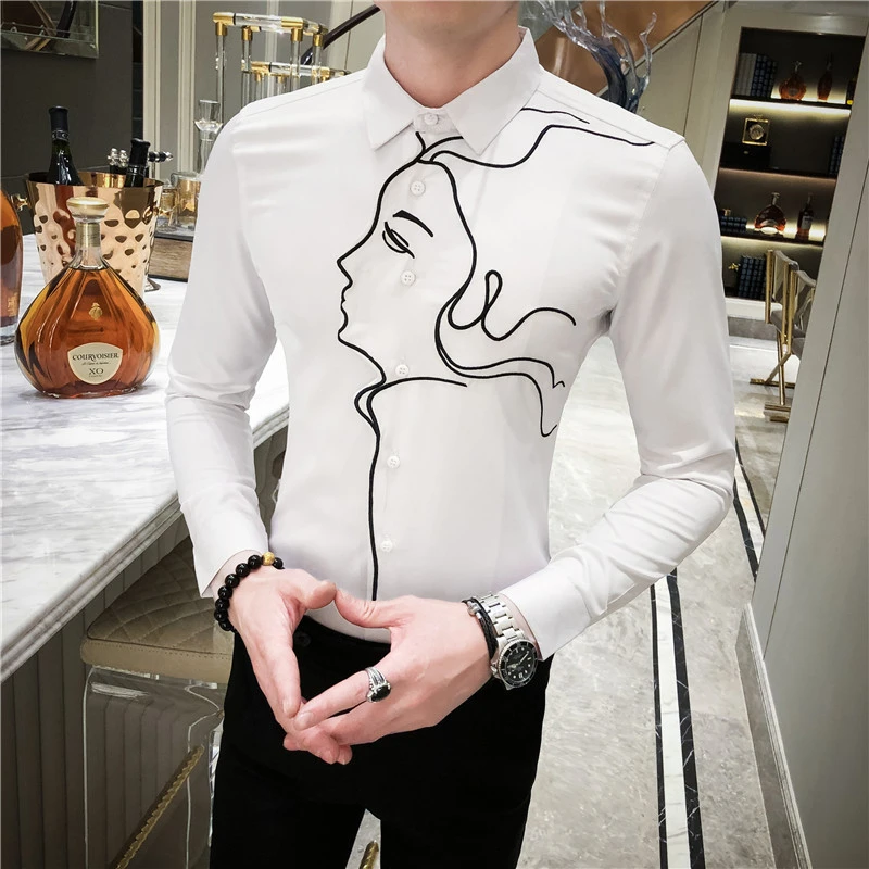 Роскошная Однотонная рубашка Chemise Homme Camisa Masculina 2020 Social мужская приталенная