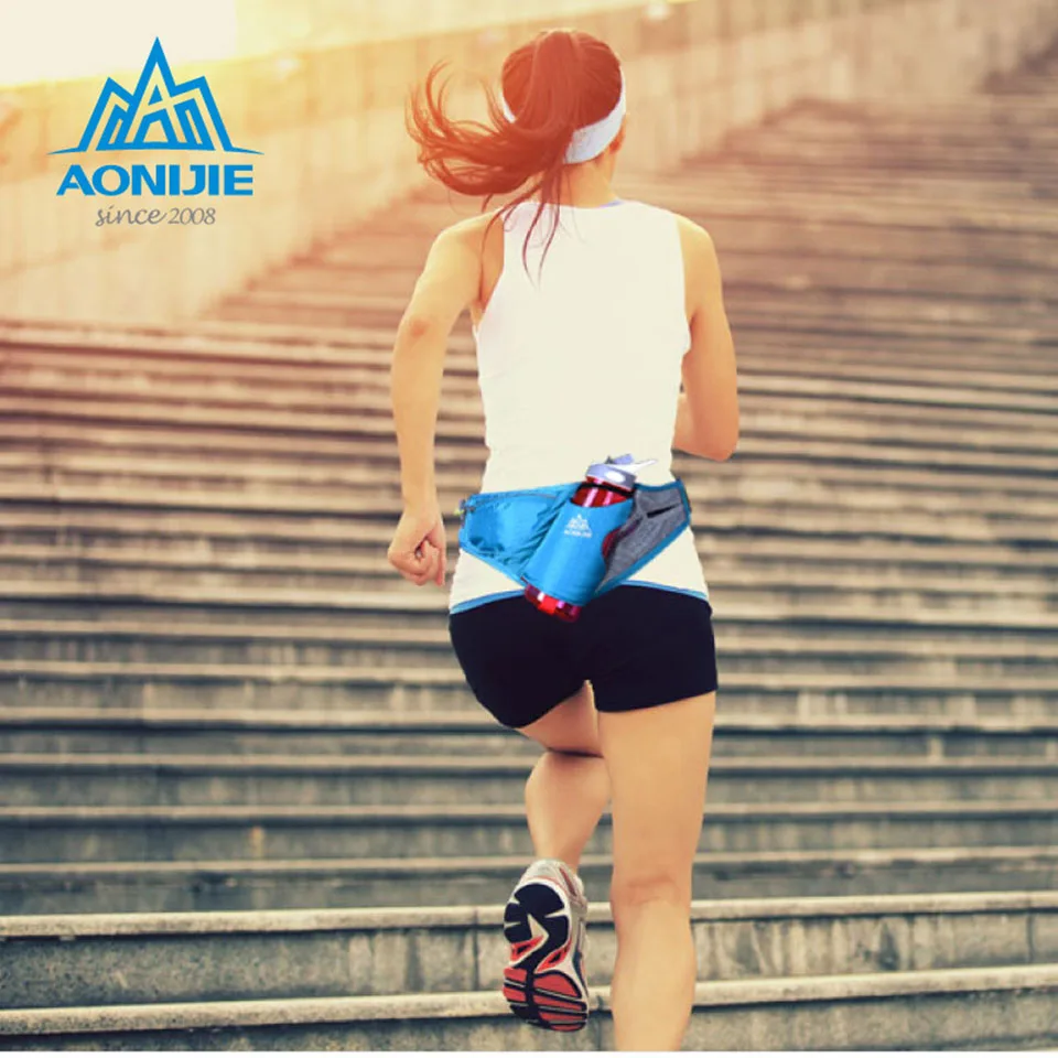 AONIJIE E849 Outdoor Sports Waist Packs Bag Running Belt Water Belt Pack for Marathon Jogging Cycling Hydration with Bottle