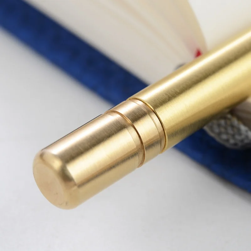Retro Brass Inkless Pen Pure Brass Metal No-ink Pen Copper Gift Pen Stylus Everlasting Pencil Outdoor Travel Camping Accessories