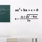 Квадратная формула наклейки на стену математика образование виниловая наклейка на стену классный декор искусство формула узор фрески