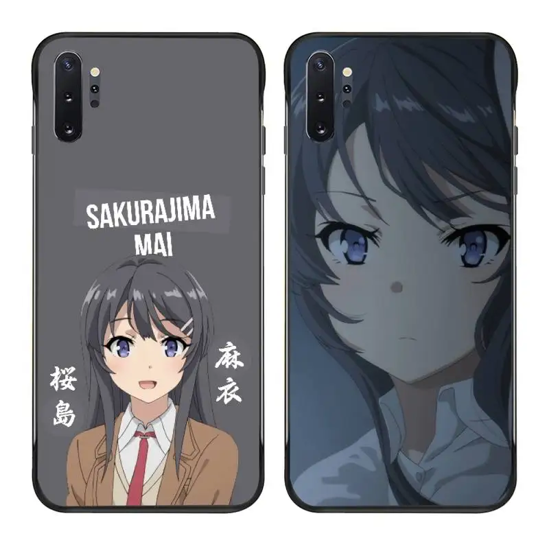 

Mai Sakurajima Aesthetic Phone Case For Samsung Galaxy Note20 ultra 7 8 9 10 Plus lite J7 J8 Plus M21 M30S