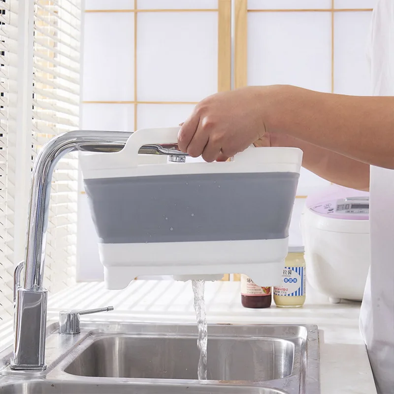 Складной умывальник складная коробка для хранения столовых приборов сливная