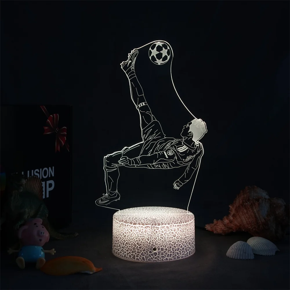 3D лампа для Европейский Кубок подарок крутой экшн-светильник с зазубриной дома