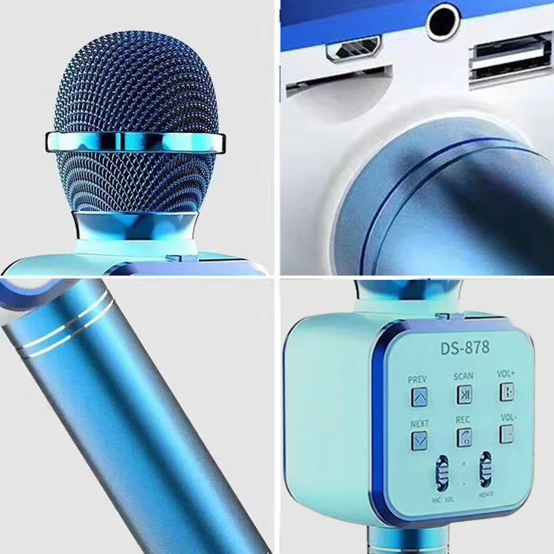 Беспроводной микрофон для караоке портативный пения KTV вечерние детские подарки