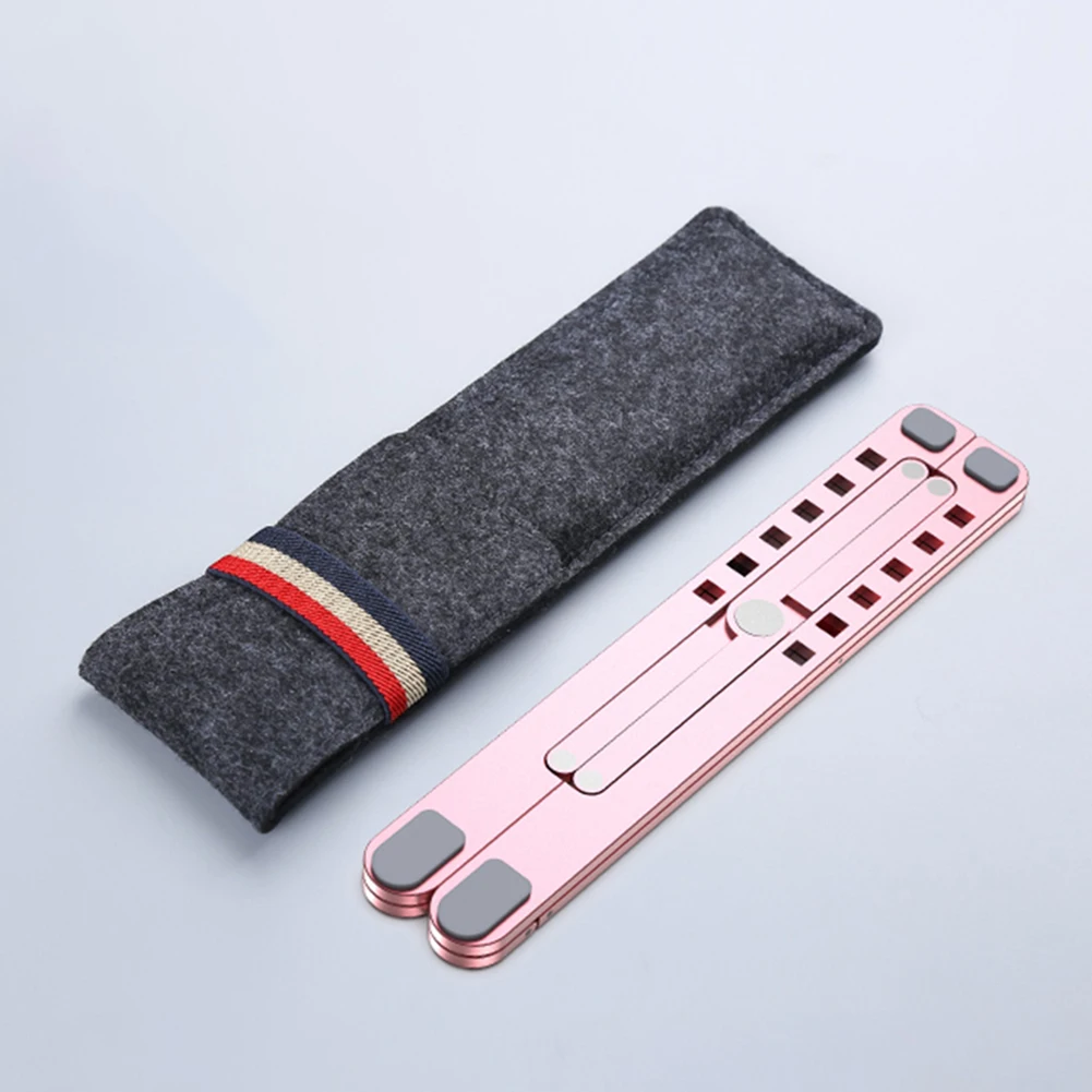 Портативная подставка для ноутбука регулируемая высота алюминиевый сплав