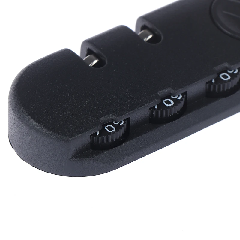 Комбинированный навесной замок для багажа 1 шт. 3 цифры 8 3x3 2 см черный чемодан