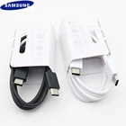 Оригинальный кабель Samsung USB C на Type C USB 3,1, Сверхбыстрая зарядка, двойной провод типа C для Galaxy Note 10 Plus 10 + S20 S10 Plus A71