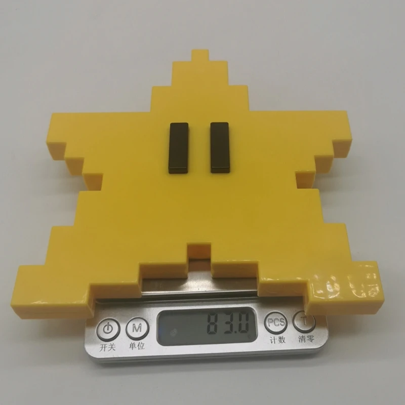 

D0AC 3D Pixel Star Christmas Tree Topper Classic Game Ornament for Christmas Tree Decorations Holiday Xmas Gifts