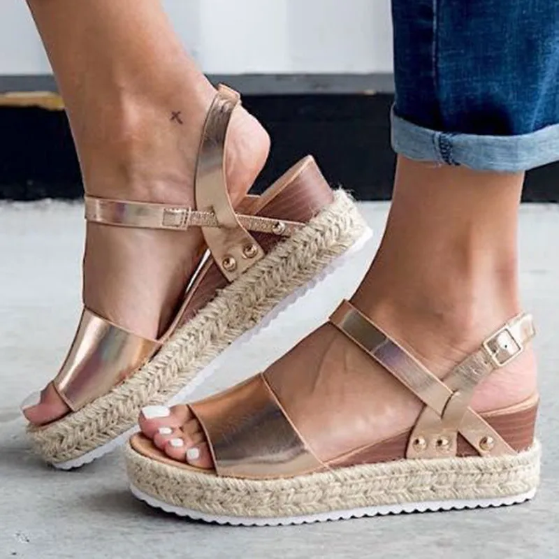 Сандалии женские на платформе и высоком каблуке 6619 Вт | Обувь