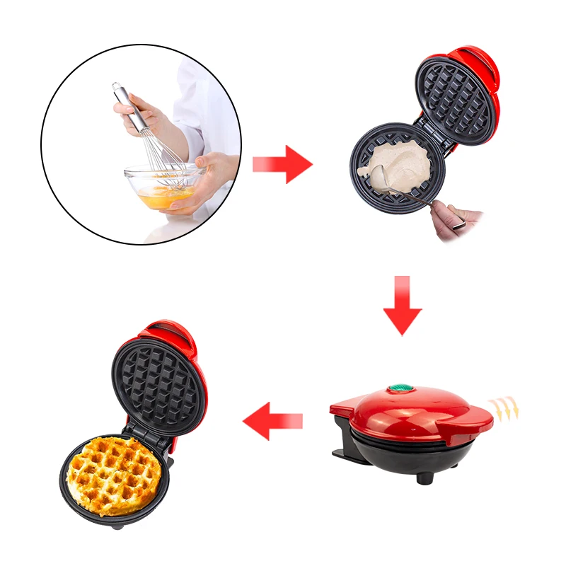 

Mini Waffle Pot Electric Waffles Maker Bubble Egg Cake Oven Breakfast Waffle Machine Egg Cake Oven Pan Paninis Eggette Machine