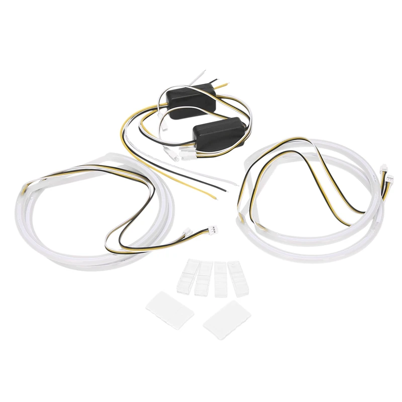 

Car Led Angel Eyes Halo Rings 4X131MM Dual Color White Yellow Cotton Light for BMW E36 E38 E39 E46 M3 Headlight Rings