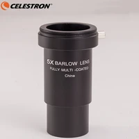 celestron 5x barlow lens 1 25 fully multi coated metal thread m42 for astronomical telescope eyepiece