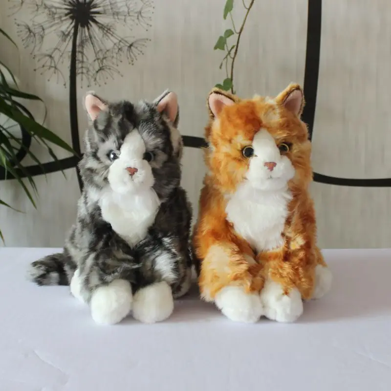 Желтая плюшевая игрушка Tabby Cat игрушечная кукла с животными Подарочные игрушки