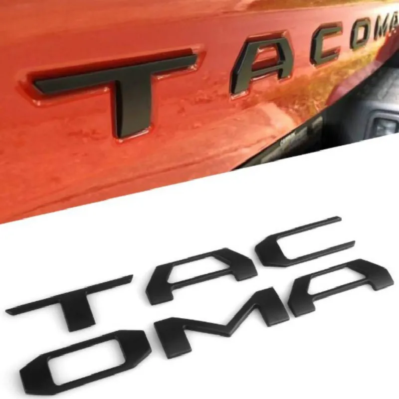 Наклейка для Toyota Tacoma пластиковая 3d наклейка с надписью матовая черная стайлинга