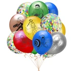 10 шт 12 дюймов Super hero латексные шары на день рождения украшения баллон гелия Hero вечерние декор, смешные футболки для мальчиков подарки Baby Shower Globos