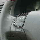 Автомобильная рамка рулевого колеса из натурального углеродного волокна, панель, Обложка, наклейка для Lexus GS 2006-2011