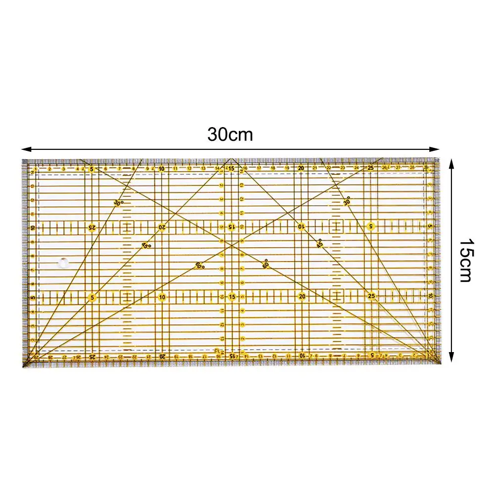 

1PC Patchwork Sewing Tools Hot Ironing Ruler Sewing Drawing Clear Quilting Yardstick Rulers Cutting Tool Measuring Tool