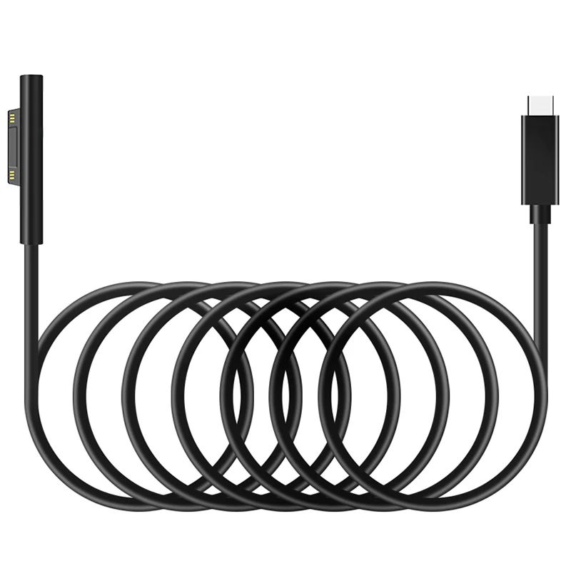 USB Type C 15V PD зарядное устройство адаптер зарядный кабель для Surface Pro 7/6/5/4/3/GO/BOOK Laptop 1/2