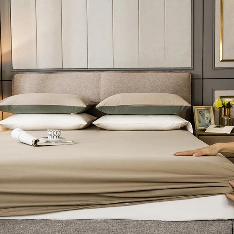 1 шт. постельное белье простыня однотонная одинарная/двойная/Королевский размер