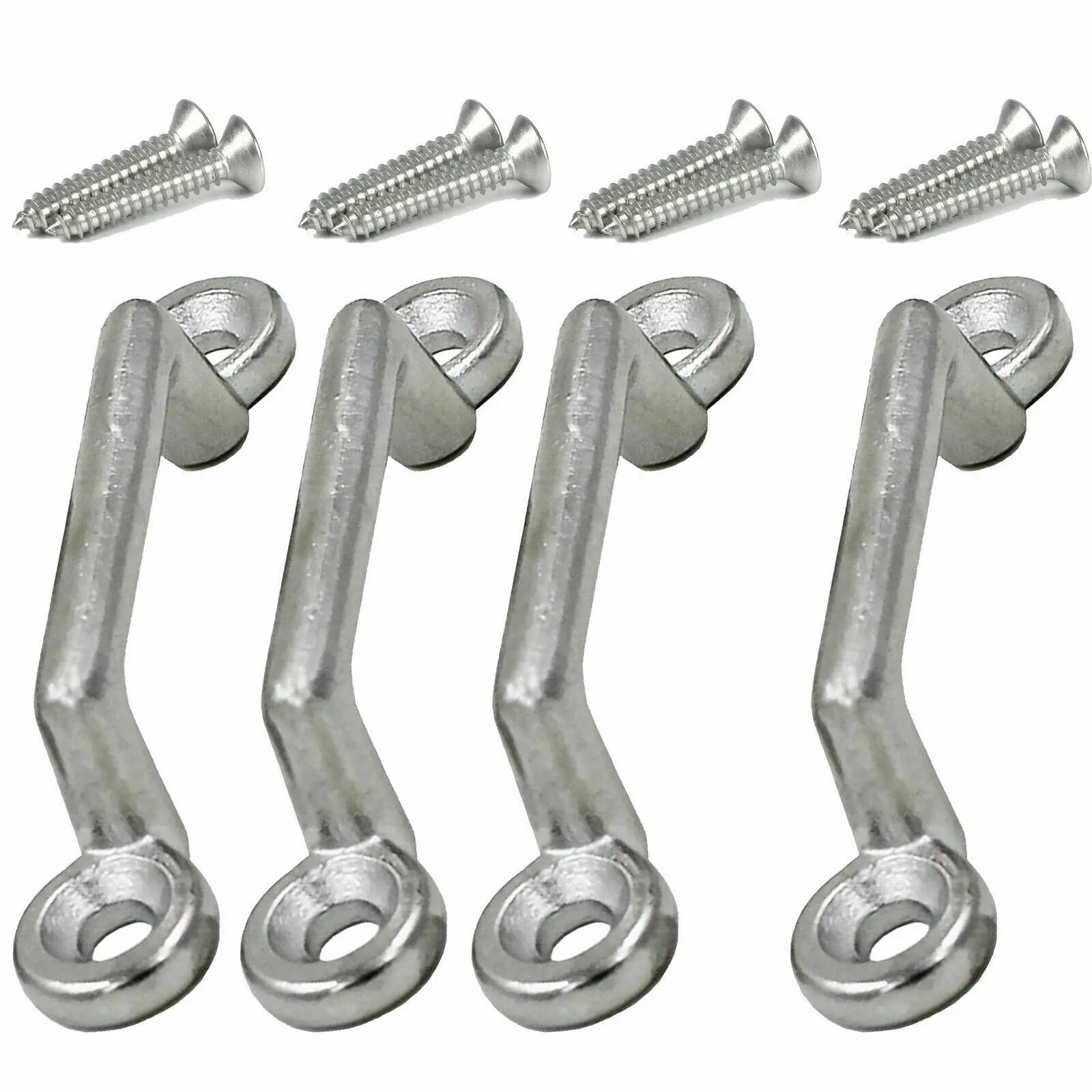 4 нержавеющая сталь Bimini Pad Eye Footman Loop Tie Downs для верхней части ремня W Hardware|Детали