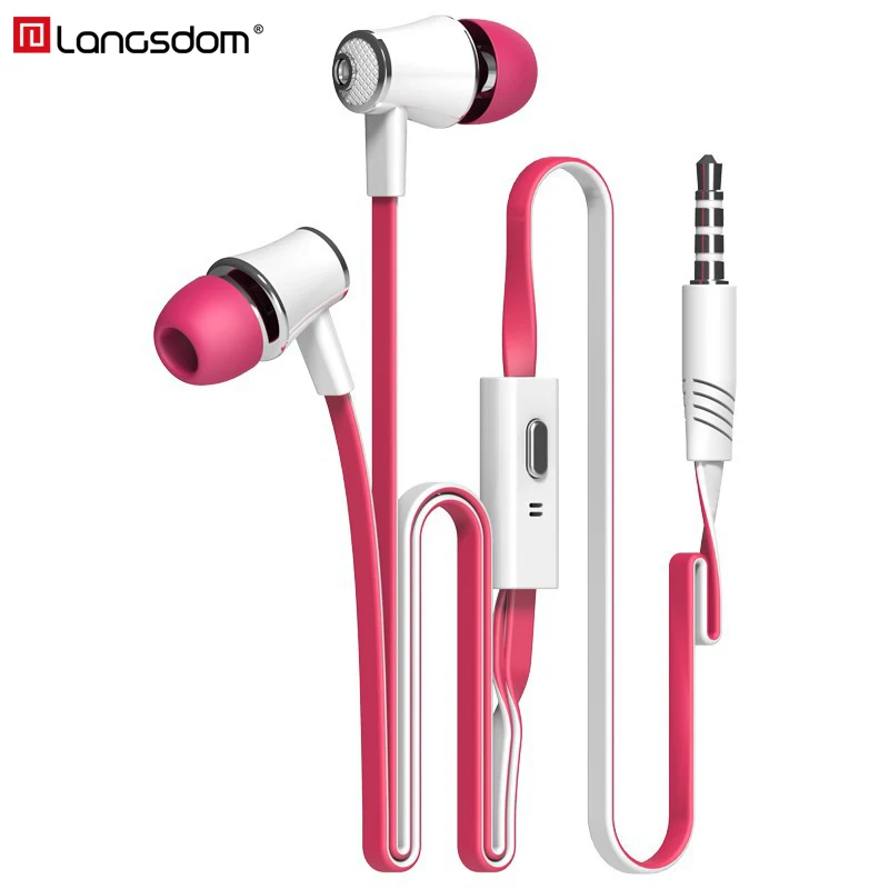 Наушники вкладыши Langsdom Mijiaer JM21 капельки для телефона/iPhone/Huawei/Xiaomi|Наушники и