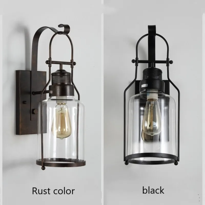 Промышленный настенный светильник в стиле ретро железный для гостиной ванной