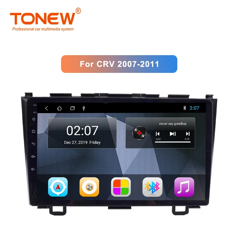 2G RAM 9 дюймов android 10 автомобильный dvd плеер для Honda CRV 2007 2011 аудио мультимедиа gps