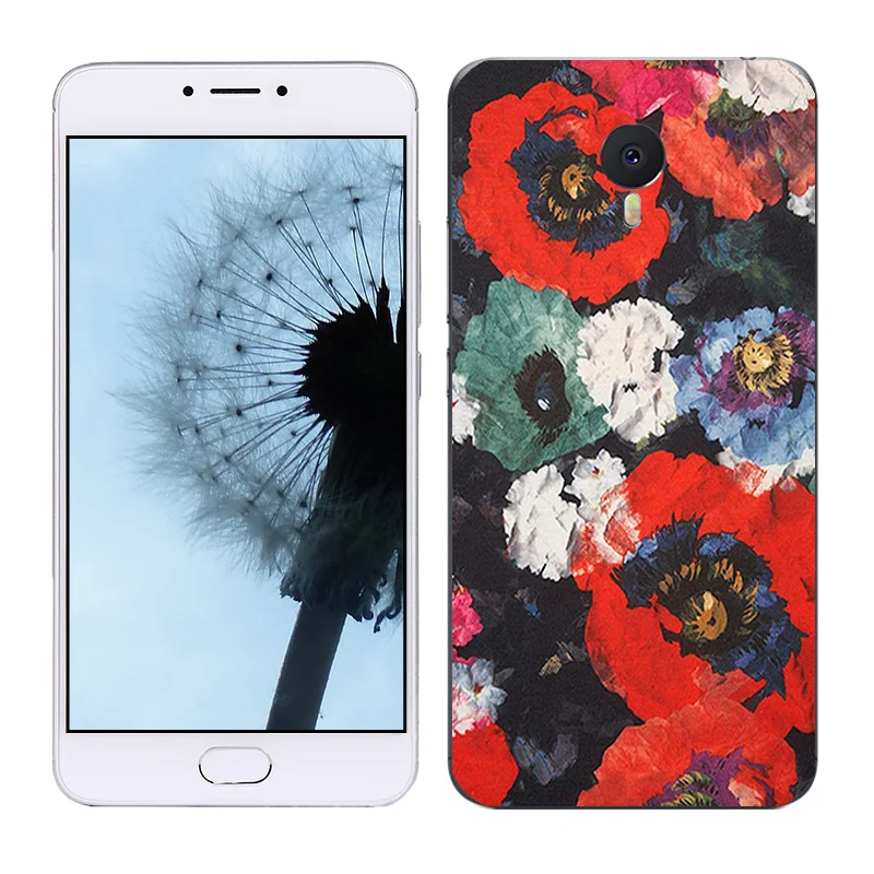 Мягкий ТПУ задний чехол для Meizu M3 Note Обложка необычная окрашенная чехлы телефонов