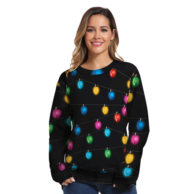 Креативный Рождественский светильник с 3D принтом новинка зимний Уродливый