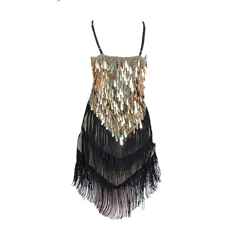 Танец живота Бальные Танцы Танго Платья Сальса Латинский Платье Женщины Черный