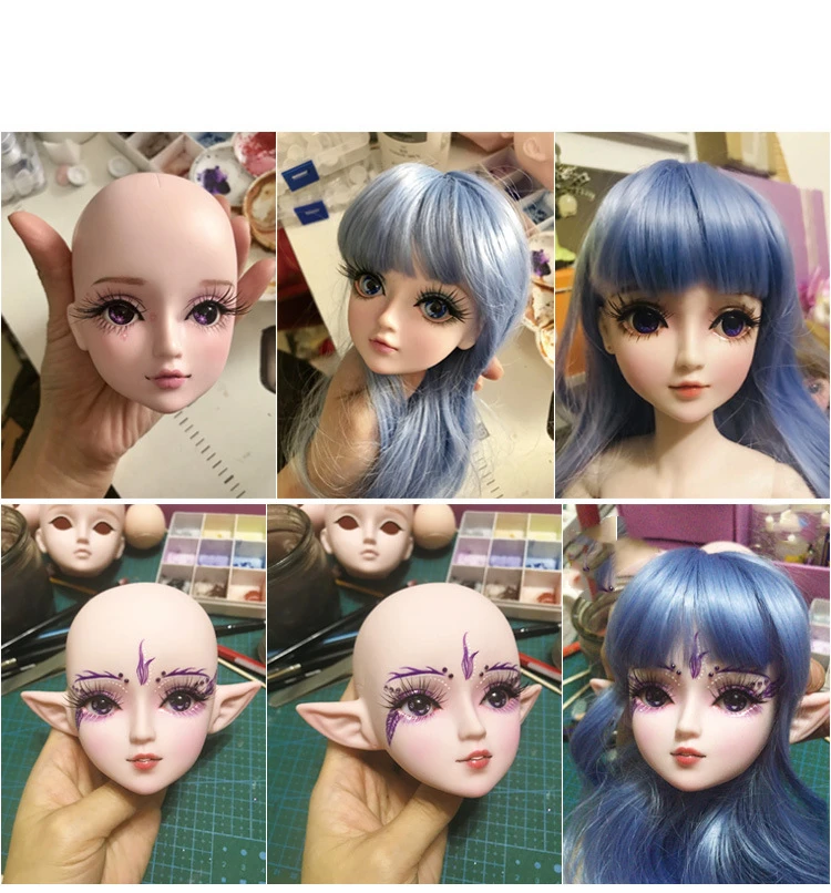 1/3 Mark Up BJD куклы голова аксессуары для 60 см DIY женские голые обнаженные без игрушки
