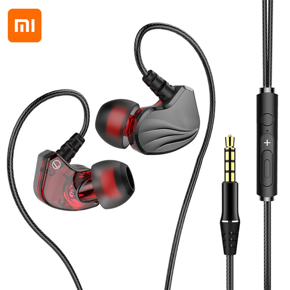 Проводные наушники Xiaomi гарнитура Hi-Fi с разъемом 3 5 мм басовые 6D для игр бега