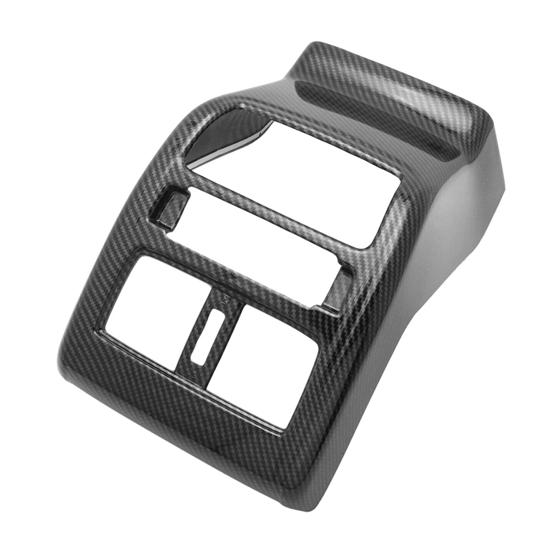 

Carbon Fiber Pattern Rear Armrest Box Air Vent Outlet Cover Trim for Honda Accord 2018-2021