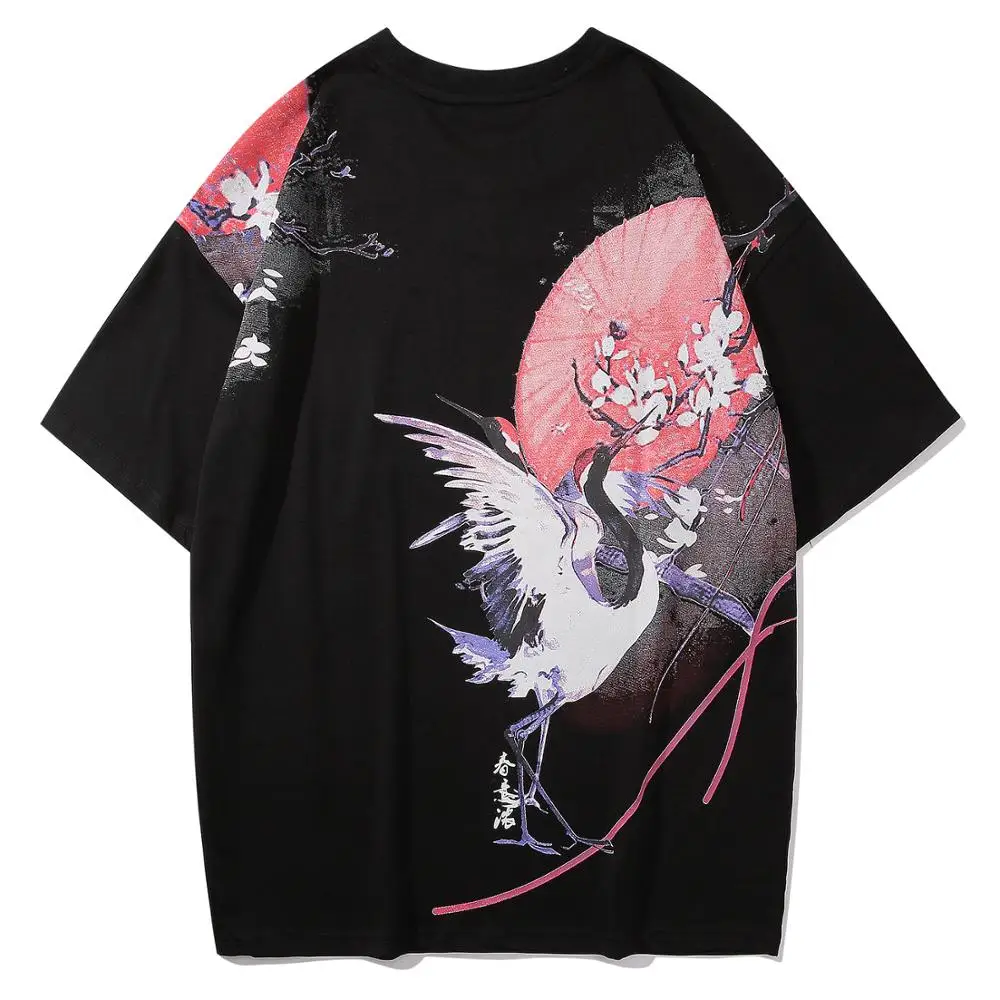 Aelfric Eden Футболка Мужская хип хоп Уличный сверхразмерный кран печатных футболки