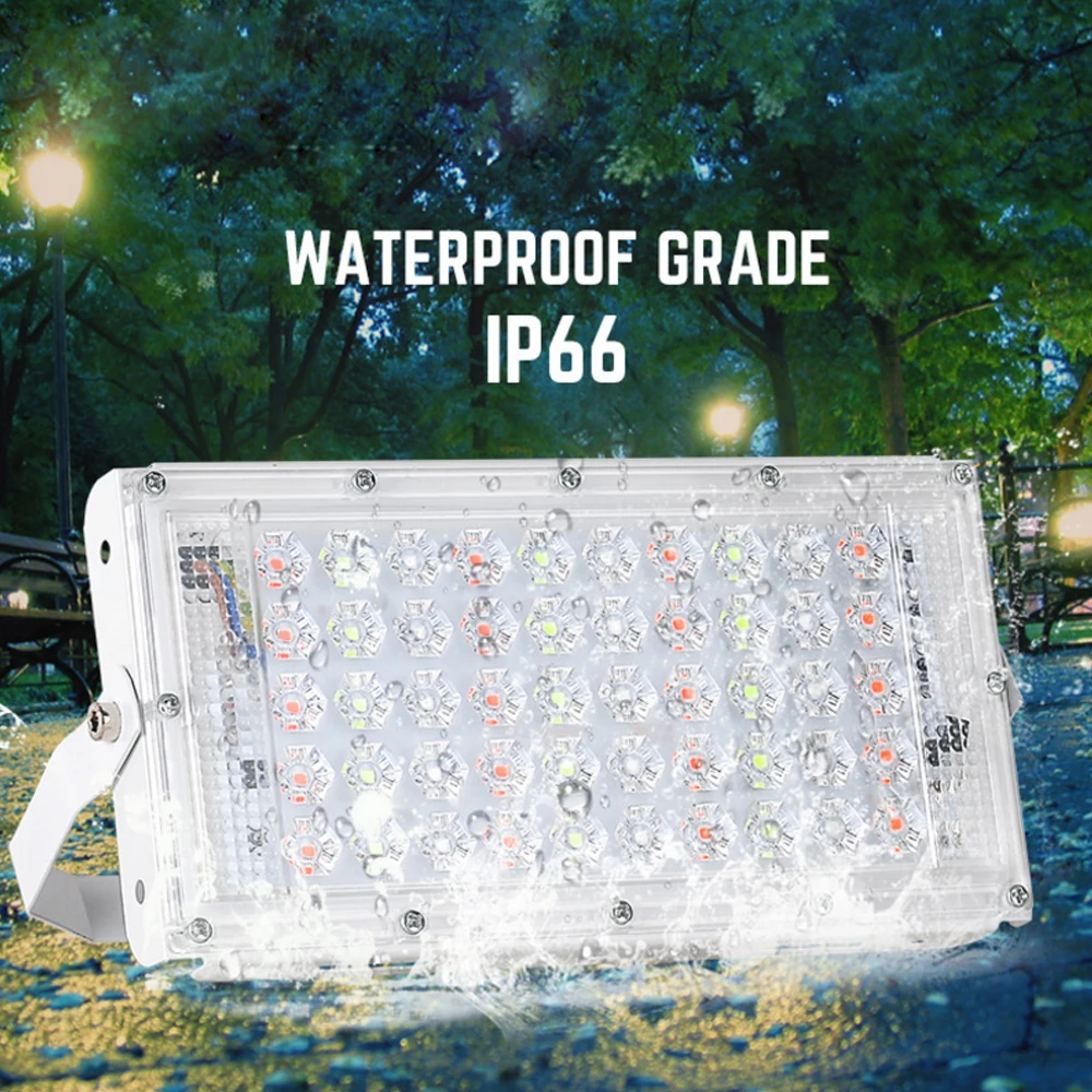 Светодиодный прожектор с пультом дистанционного управления 50 Вт 220 В переменного