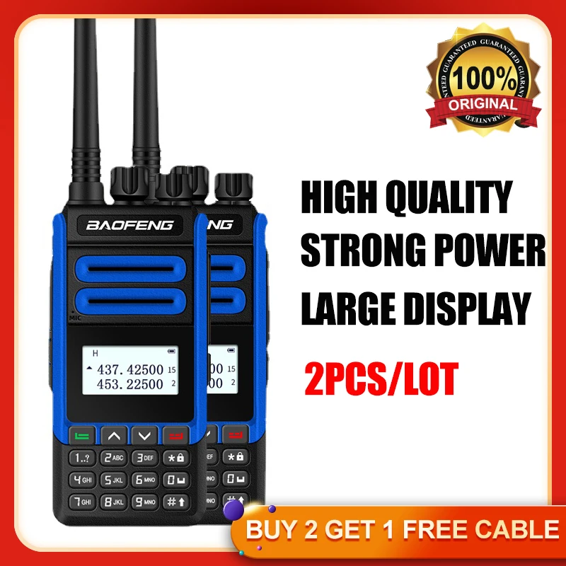 2PCS/LOT BF-H7 BAOFENG Radio 2Pcs Walkie-Talkie Dual Band Transceiver 2Way Long Distance Radio BF H7  radios de comunicacion