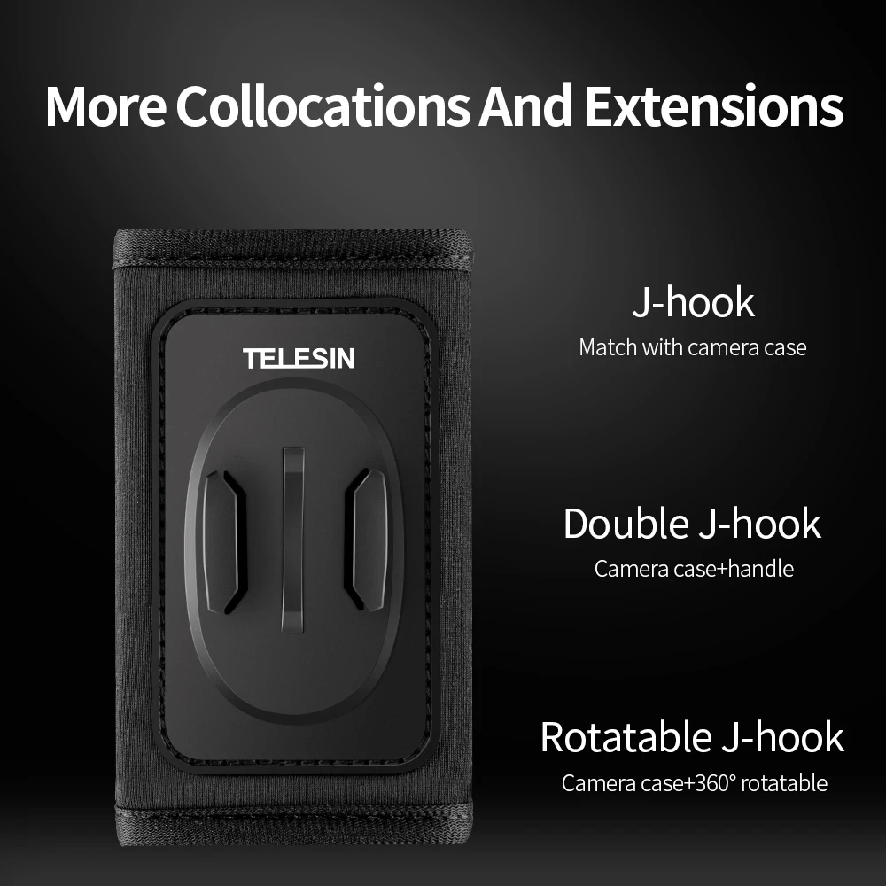 telesin backpack shoulder strap bracket mount for gopro hero 9 8 7 6 5 4 3 for sjcam insta360 dji osmo action camera accessories free global shipping