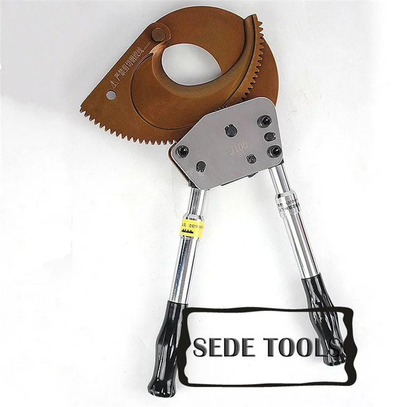 Резак для троса с храповым механизмом J100 армированного кабеля Cu/ Al макс. 100 мм или