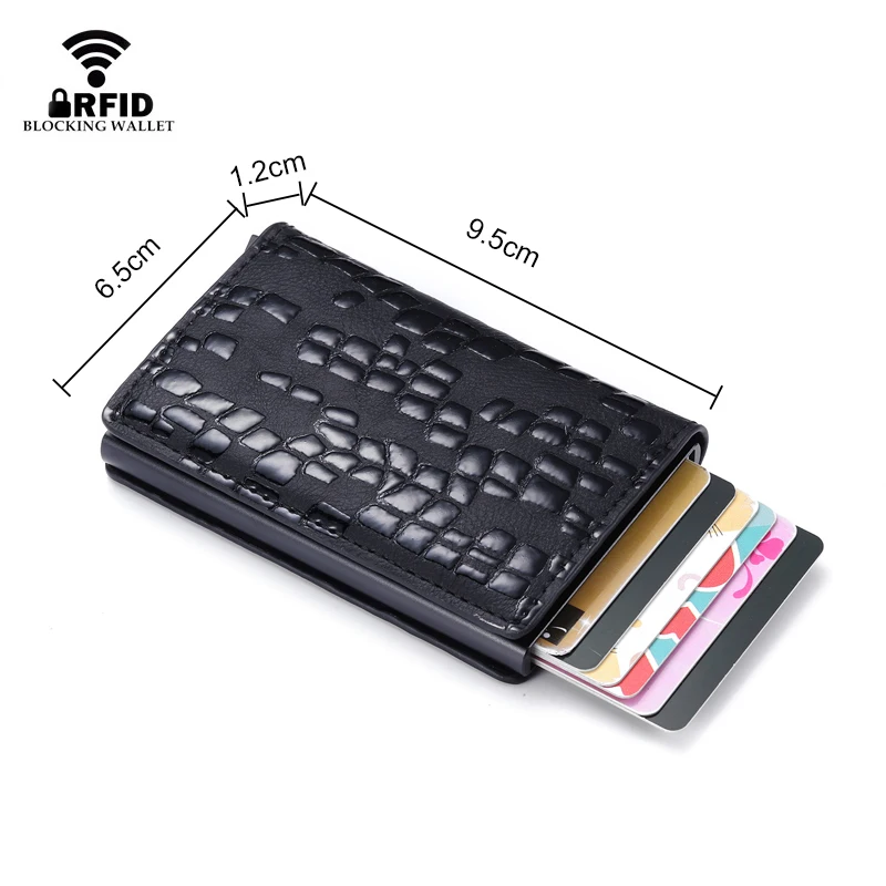 Rfid Blocking Men Bank Credit Card Holder Protection Smart Wallets Metal Aluminum Business Case Creditcard Cardholder | Багаж и сумки