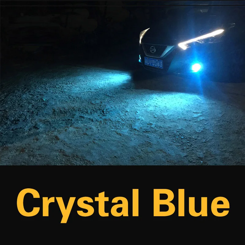 Crystal Blue 2 шт. автомобиля светодиодный свет для Dodge Challenger, Charger Дротика Дуранго Grand путешествие тачскрин Сенсорная панель лампа H8 H11 H10 9145 9006 HB4 PSX24W 2504 - Испускаемый цвет: Crystal Blue