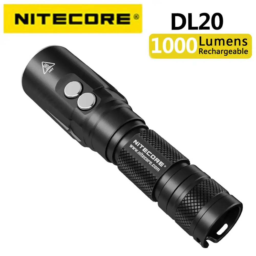 Подводный фонарик для дайвинга NITECORE DL20 1000 люмен 100 метров с использованием CREE XP-L HI