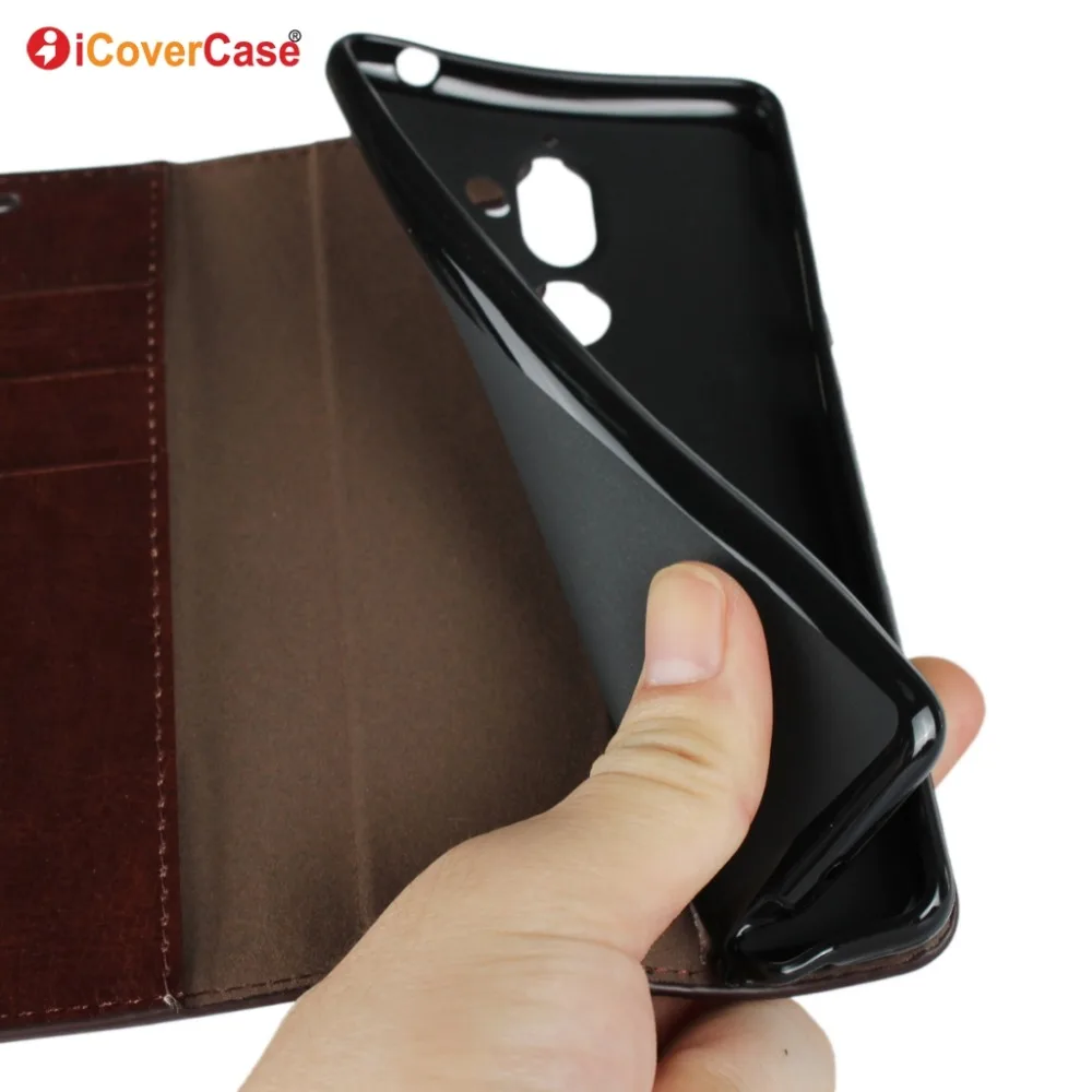 Роскошный чехол кошелек из натуральной кожи для Nokia 7 Plus откидной Чехол с