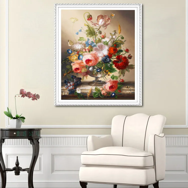 Вышивка крестом набор для рукоделия вышивка крестиком благородная ваза розовый