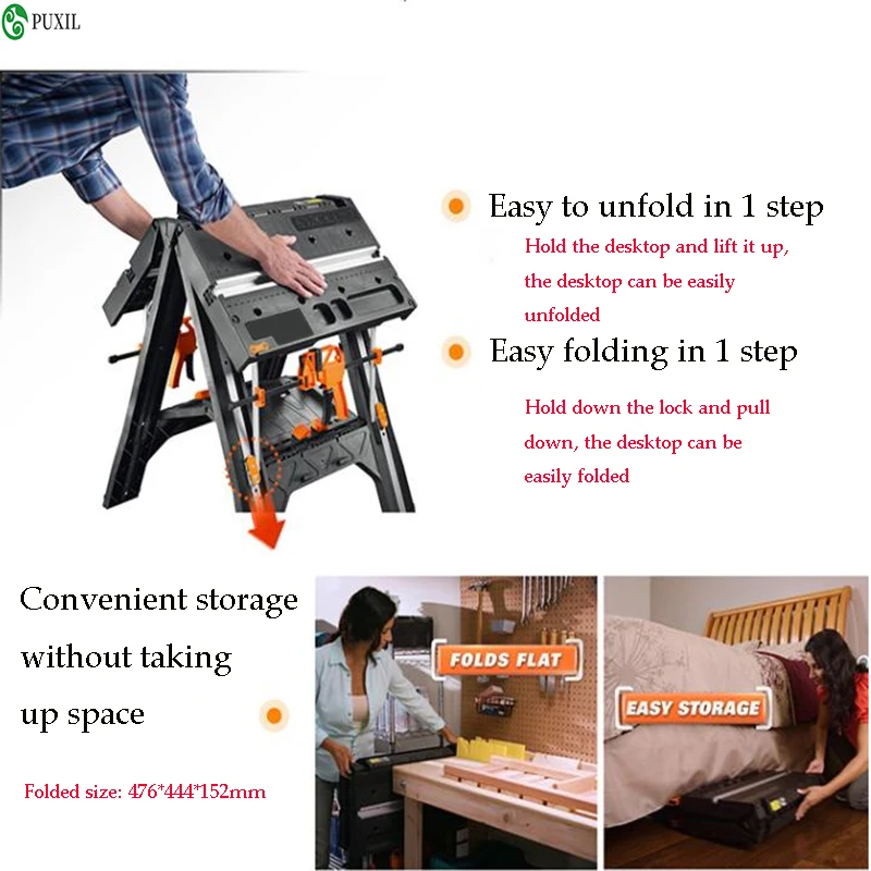 Многофункциональные складные деревообрабатывающие скамейки DIY Рабочий стол