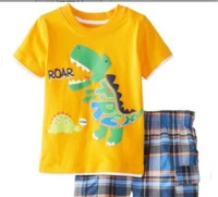 short sleeve pajamas cartoon summer boys clothing sets children pyjamas sleepwear girls toddler pijamas set baby animal outfit