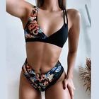 Женский купальник-бикини In-X, сексуальный купальник с высокой талией, пуш-ап, женский купальный костюм, 2019