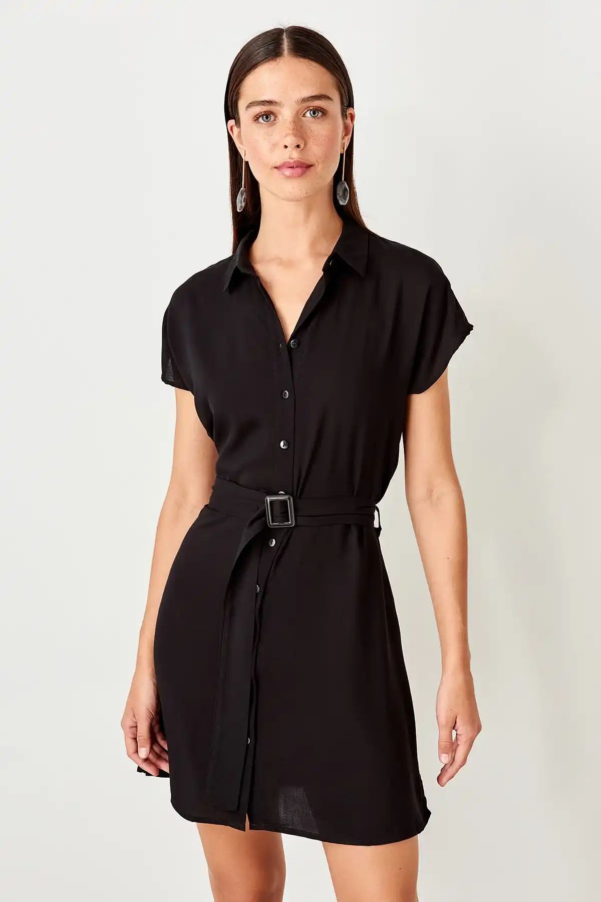 Арочное платье цвета хаки | Женская одежда