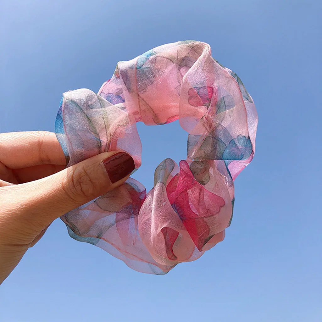 Модная женская сетчатая повязка для волос #35 резинка девочек на голову удобные