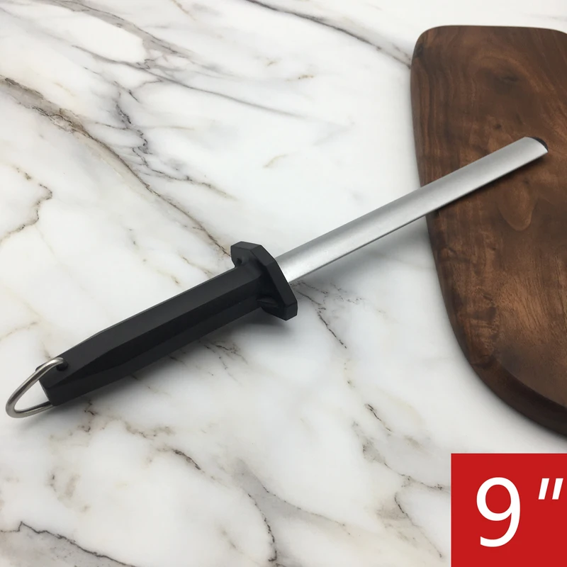 

Алмазный шлифовальный станок musats, брусок 9 дюймов, профессиональная кофемолка, короткая заточка для стали, кухонные инструменты